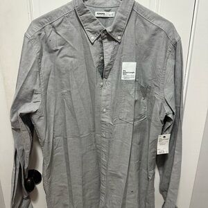 Sonoma Men's Gray Casual Button-Down Shirt